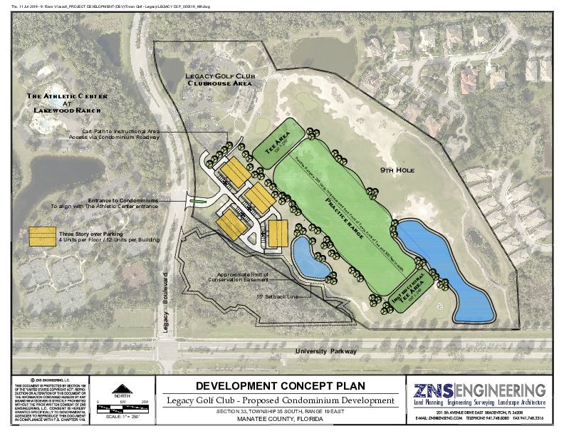 Entitled Land at Entrance to Legacy Golf Club: Legacy Boulevard & University Parkway, Bradenton, FL 34202